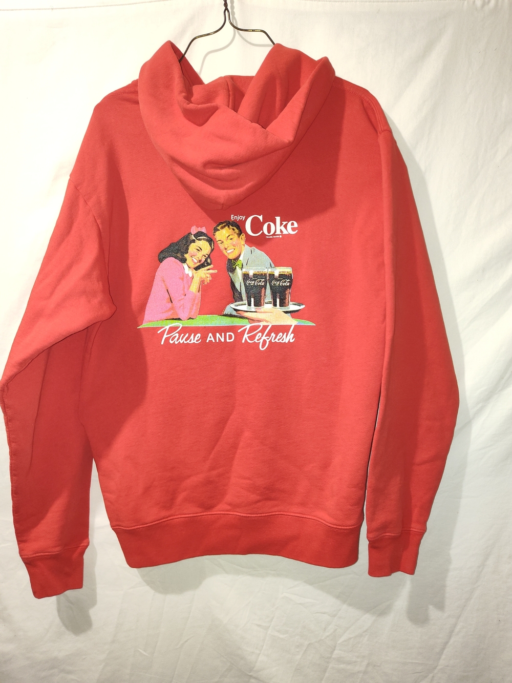 Enjoy Coke Red Graphic Hoodie - Pause and Refresh